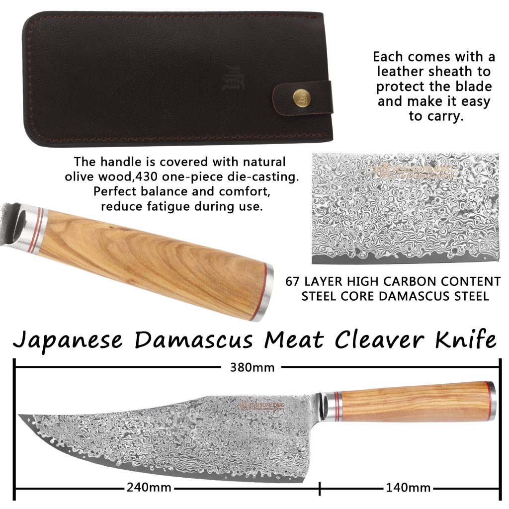 Meat Cleaver Knife 9 Inch YOUSUNLONG
