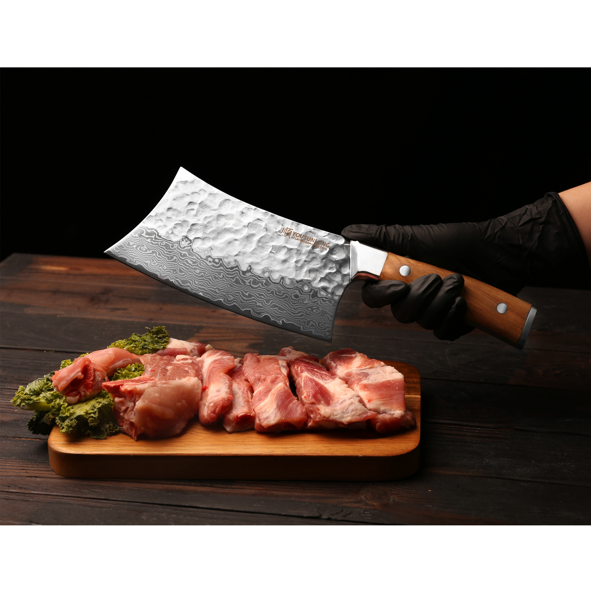 Meat Cleaver Stainless Steel Heavy Duty Chef Knives Butcher Big Bone  Chopper 5mm