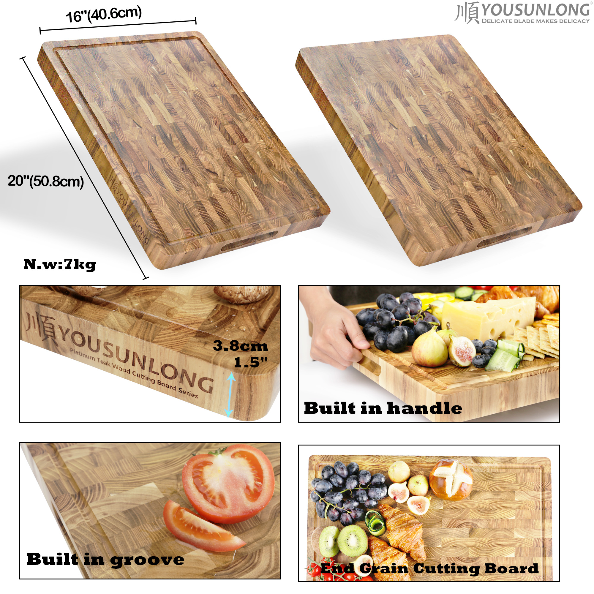 Cutting Board 20 x 16 x 1.5 Inch – YOUSUNLONG