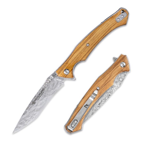 Folding Knife - Italian Olive Wood Cover