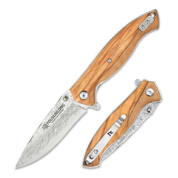 Folding Knife - Italian Olive Wood Cover