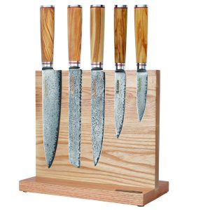 5-Piece Kitchen Knife Set with Holder